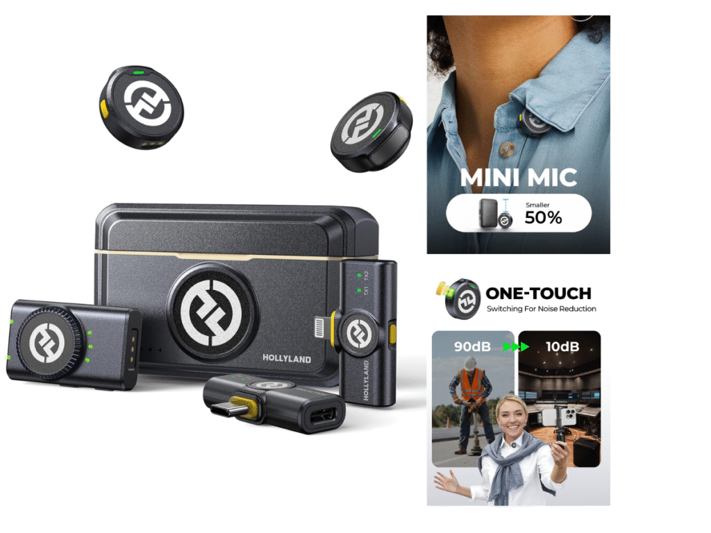 Wireless micophone for youtuber